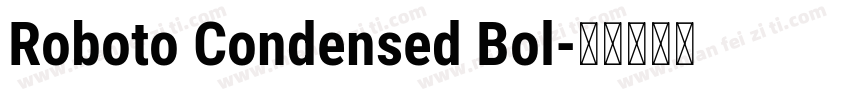Roboto Condensed Bol字体转换